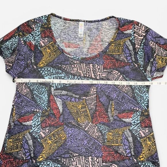 Lularoe “Classic Tee” Women's Multi-Colored Short Sleeve Shirt - Picture 5 of 6
